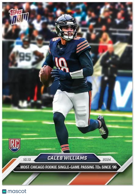 2024 Topps Now Caleb Williams Card #9 Rookie Card Chicago Bears London Game