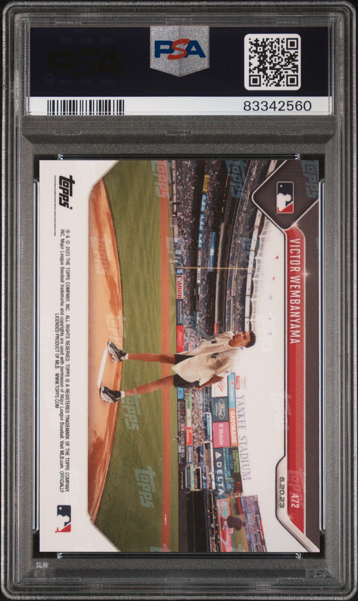 2023 Topps Now Victor Wembanyama #472 PSA 10