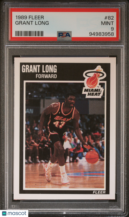 1989 Fleer Grant Long #82 PSA 9