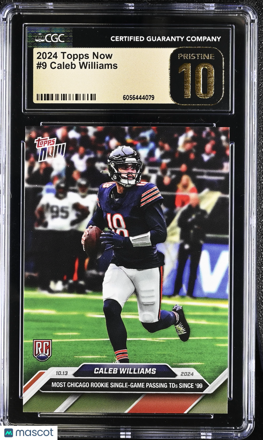 2024 Topps Now Caleb Williams #9 CGC 10 Pristine Black Label