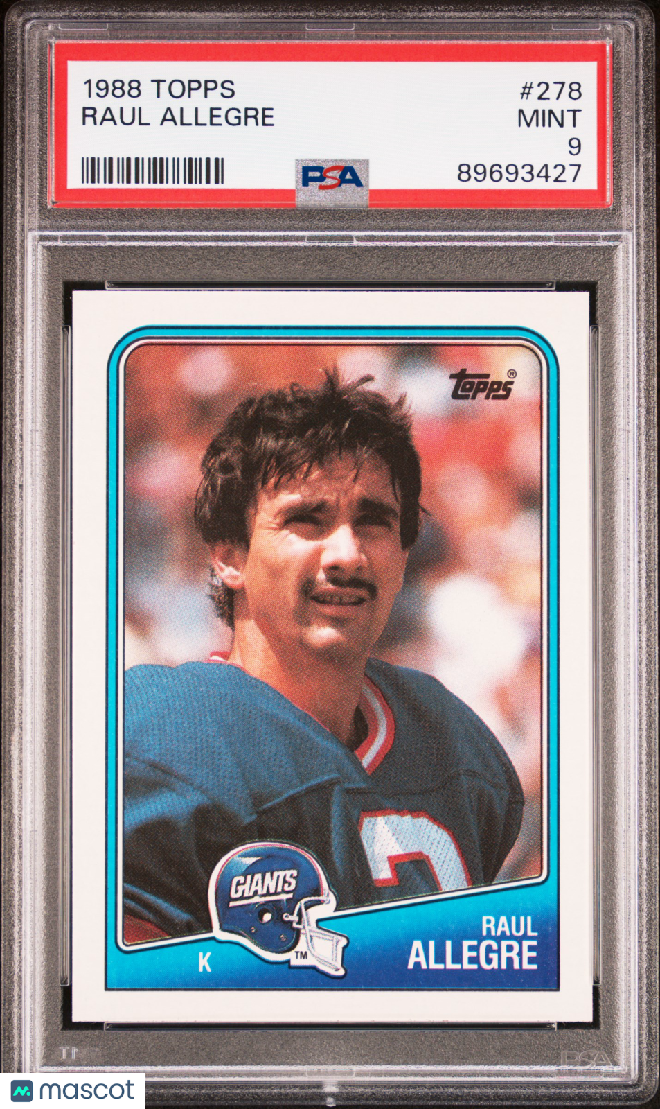 1988 Topps Raul Allegre #278 PSA 9