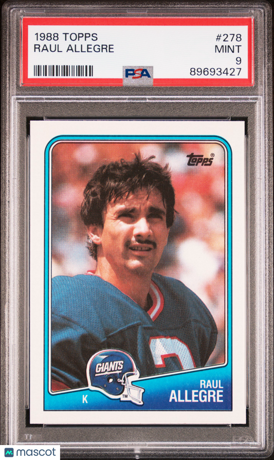 1988 Topps Raul Allegre #278 PSA 9