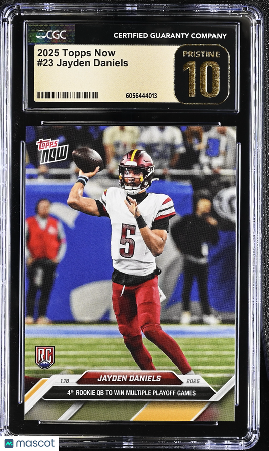 2025 Topps Now Jayden Daniels #23 CGC 10 Pristine Black Label