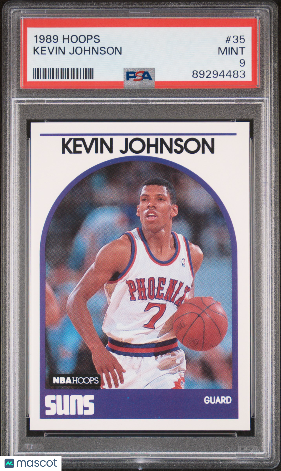 1989 Hoops Kevin Johnson #35 PSA 9