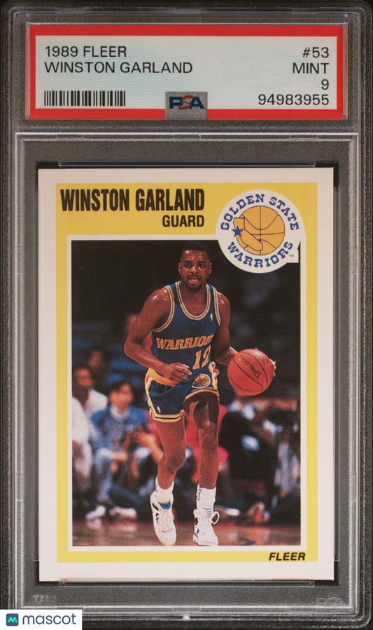 1989 Fleer Winston Garland #53 PSA 9