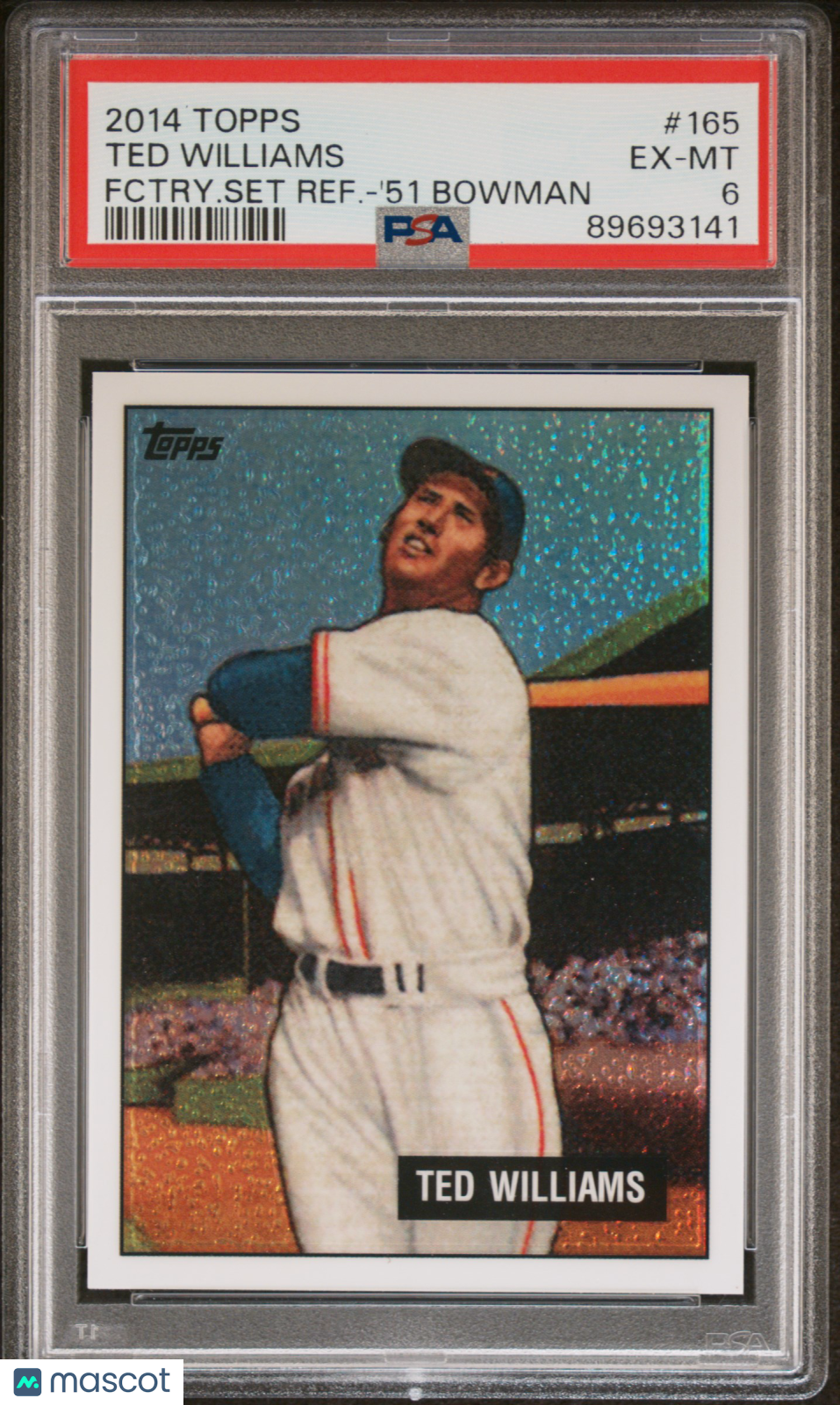 2014 Topps Ted Williams Refractors Ted Williams #165 Refractor '51 Bowman PSA 6