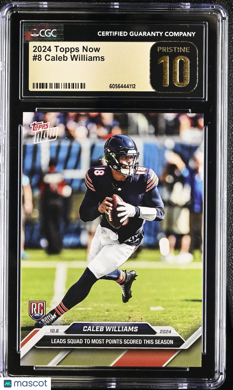 2024 Topps Now Caleb Williams #8 CGC 10 Pristine Black Label