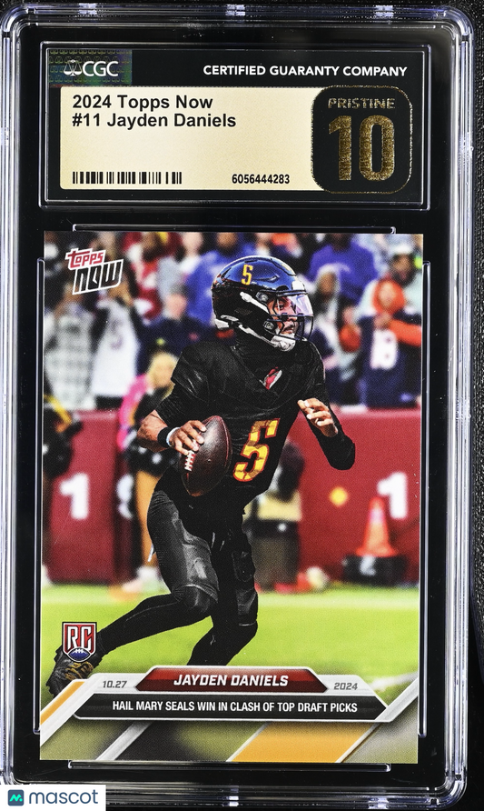 2024 Topps Now Jayden Daniels #11 CGC 10 Pristine Black Label