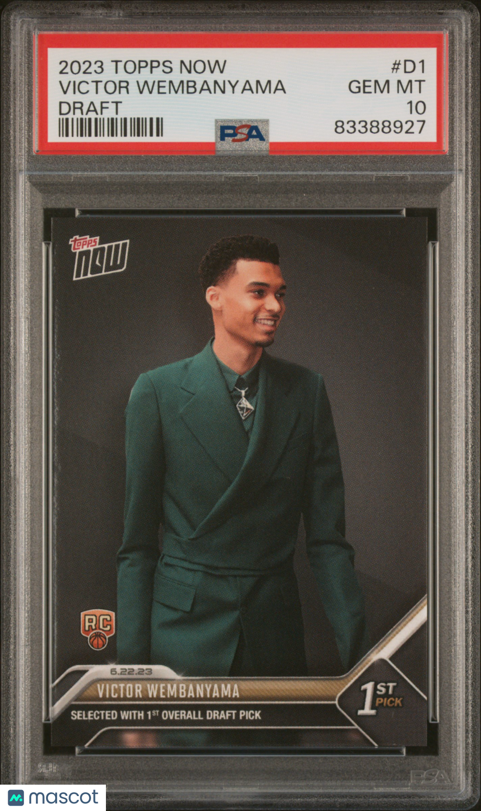 2023 Topps Now Draft Victor Wembanyama #D1 PSA 10