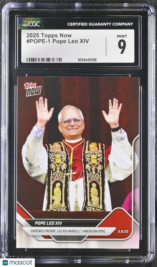 2025 Topps Now #POPE-1 CGC 9