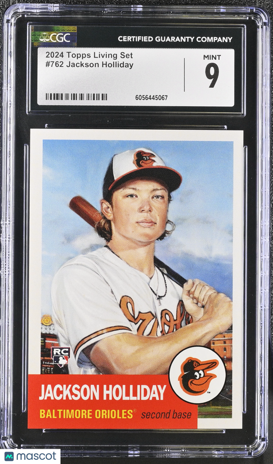 2024 Topps Living Set Jackson Holliday #762 CGC 9
