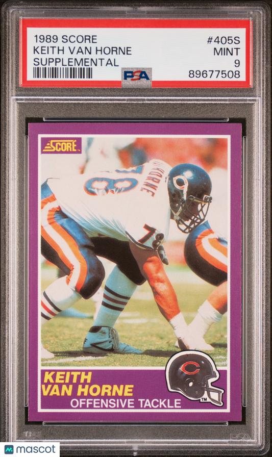 1989 Score Supplemental Keith Van Horne #405S PSA 9