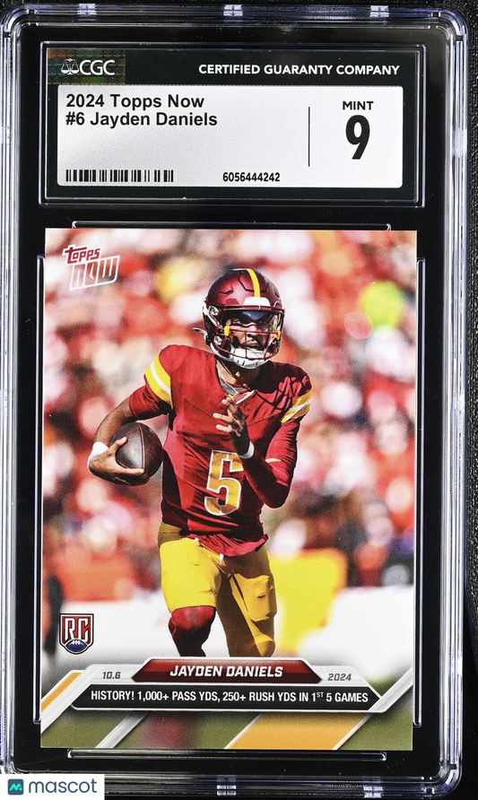 2024 Topps Now Jayden Daniels #6 CGC 9