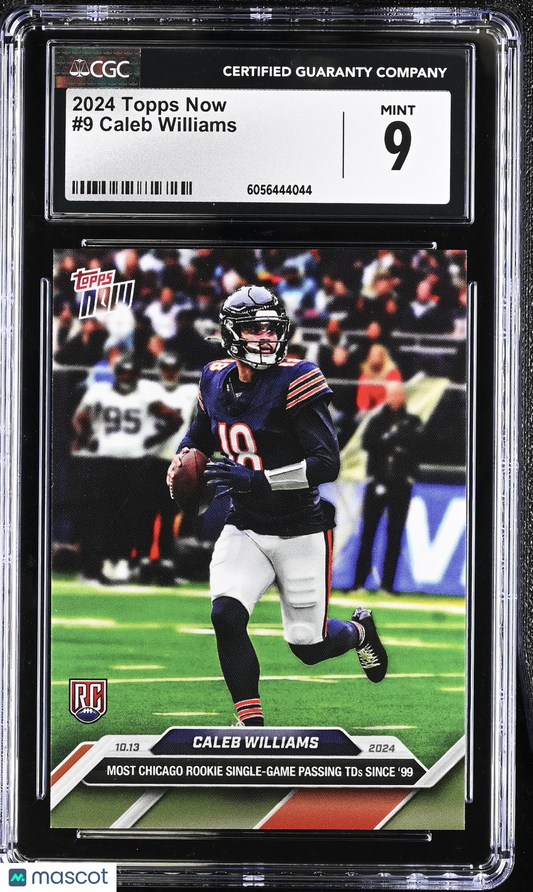 2024 Topps Now Caleb Williams #9 CGC 9