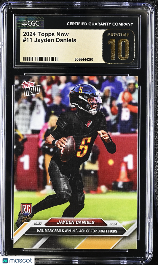 2024 Topps Now Jayden Daniels #11 CGC 10 Pristine Black Label