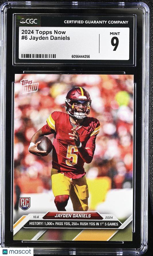 2024 Topps Now Jayden Daniels #6 CGC 9