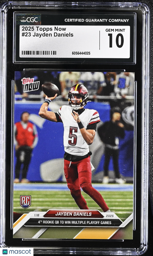 2025 Topps Now Jayden Daniels #23 CGC 10