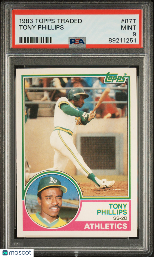 1983 Topps Traded Tony Phillips #87T PSA 9