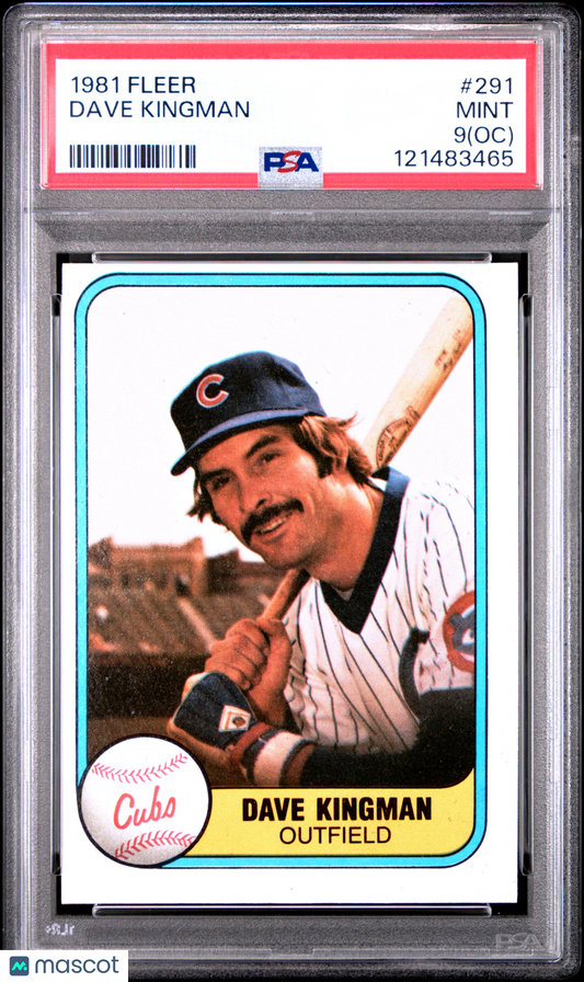 1981 Fleer Dave Kingman #291 Oc PSA 9