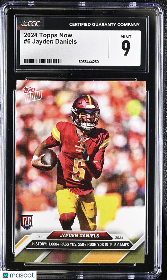 2024 Topps Now Jayden Daniels #6 CGC 9