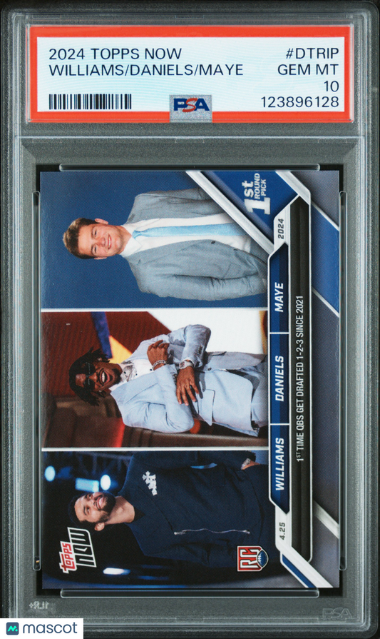 2024 Topps Now Maye Daniels Williams #DTRIP PSA 10