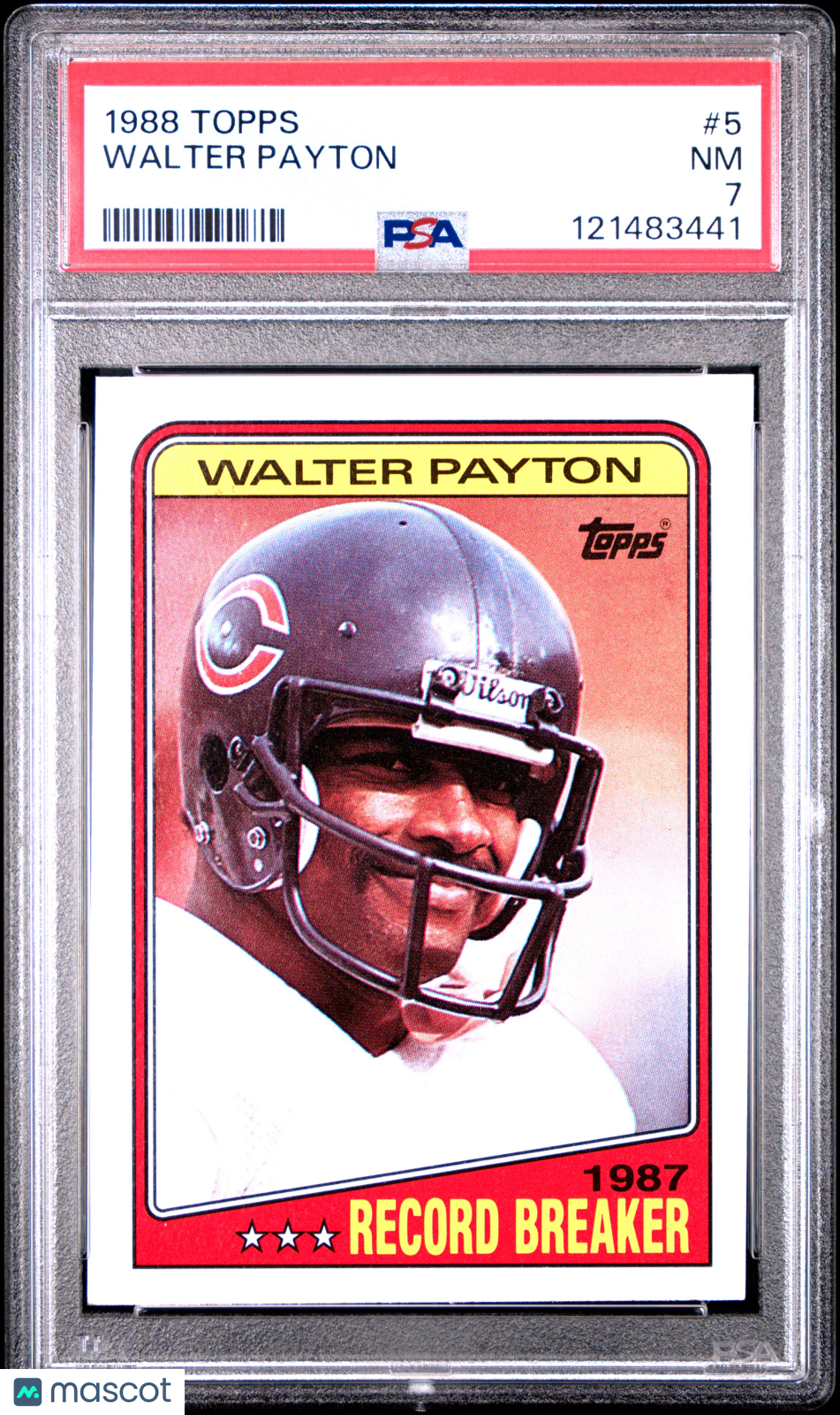 1988 Topps Walter Payton #5 PSA 7