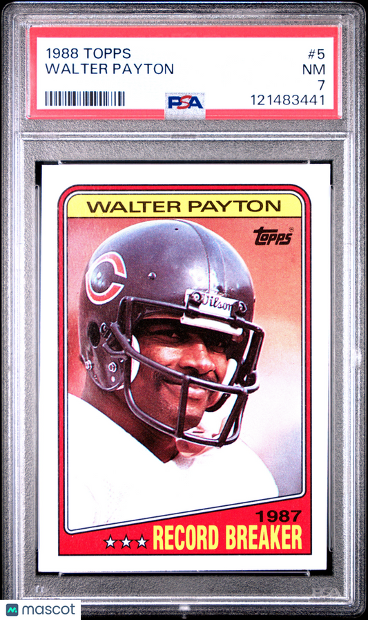 1988 Topps Walter Payton #5 PSA 7