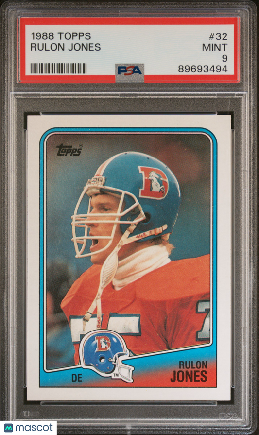 1988 Topps Rulon Jones #32 PSA 9