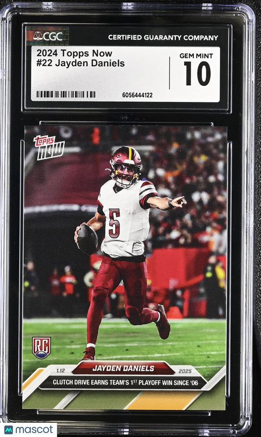2024 Topps Now Jayden Daniels #22 CGC 10