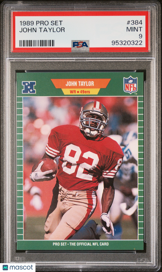 1989 Pro Set John Taylor #384 PSA 9