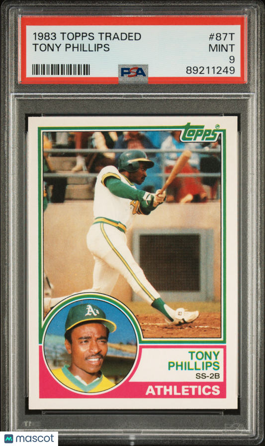 1983 Topps Traded Tony Phillips #87T PSA 9
