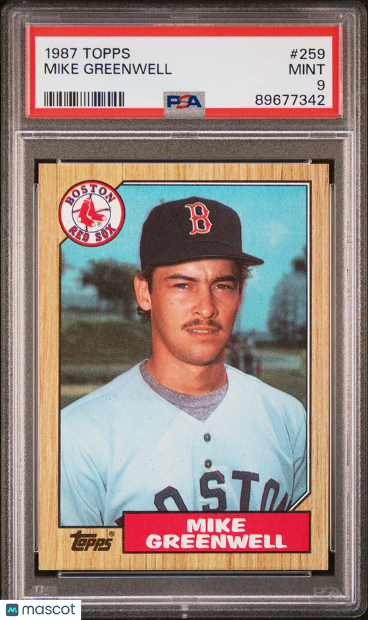 1987 Topps Mike Greenwell #259 PSA 9