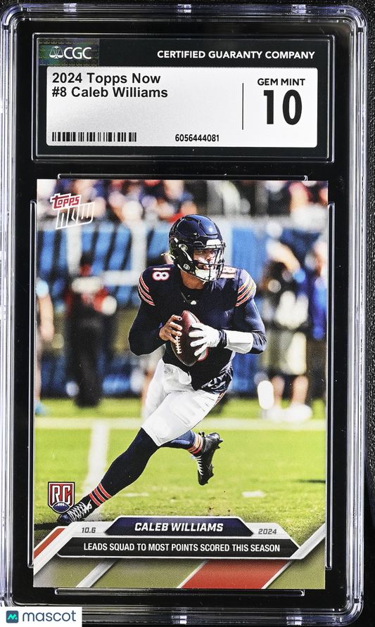 2024 Topps Now Caleb Williams #8 CGC 10