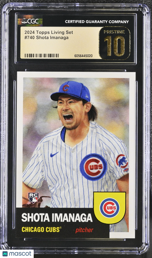 2024 Topps Living Set Shota Imanaga #740 CGC 10 Pristine Black Label