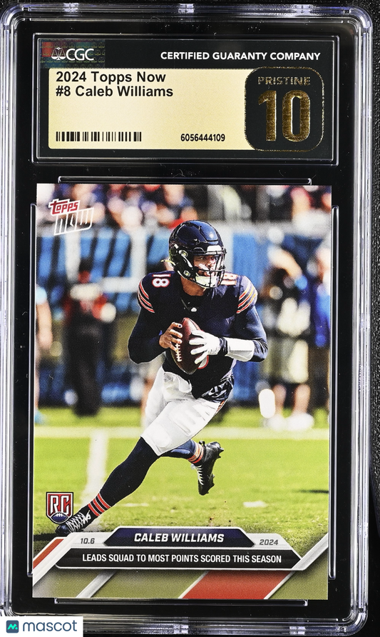 2024 Topps Now Caleb Williams #8 CGC 10 Pristine Black Label
