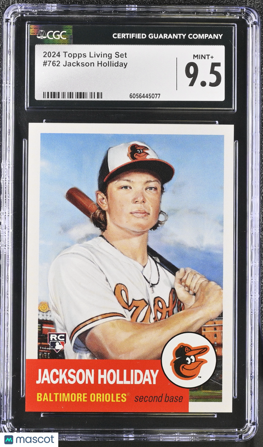 2024 Topps Living Set Jackson Holliday #762 CGC 9.5