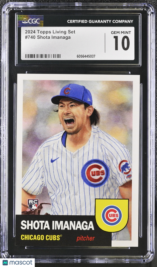 2024 Topps Living Set Shota Imanaga #740 CGC 10