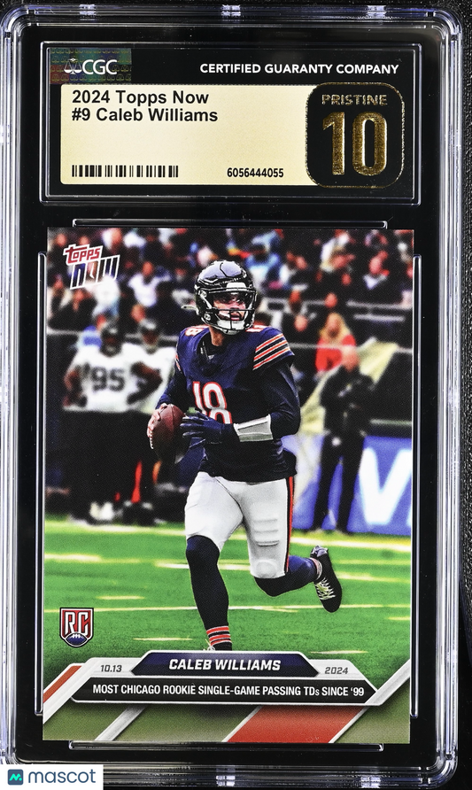 2024 Topps Now Caleb Williams #9 CGC 10 Pristine Black Label