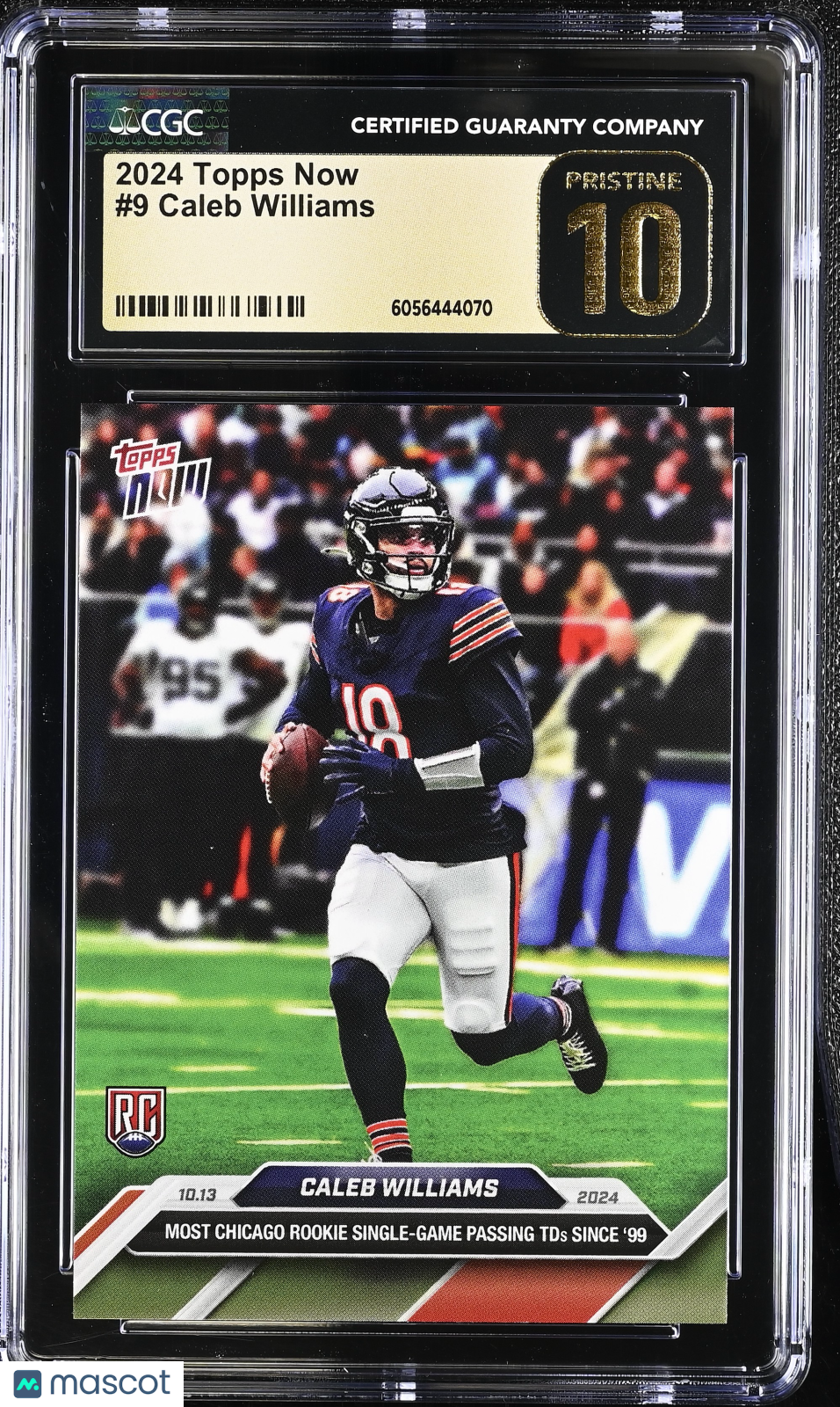 2024 Topps Now Caleb Williams #9 CGC 10 Pristine Black Label
