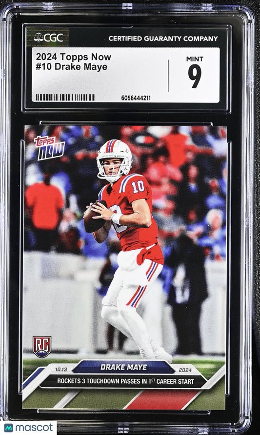 2024 Topps Now Drake Maye #10 CGC 9