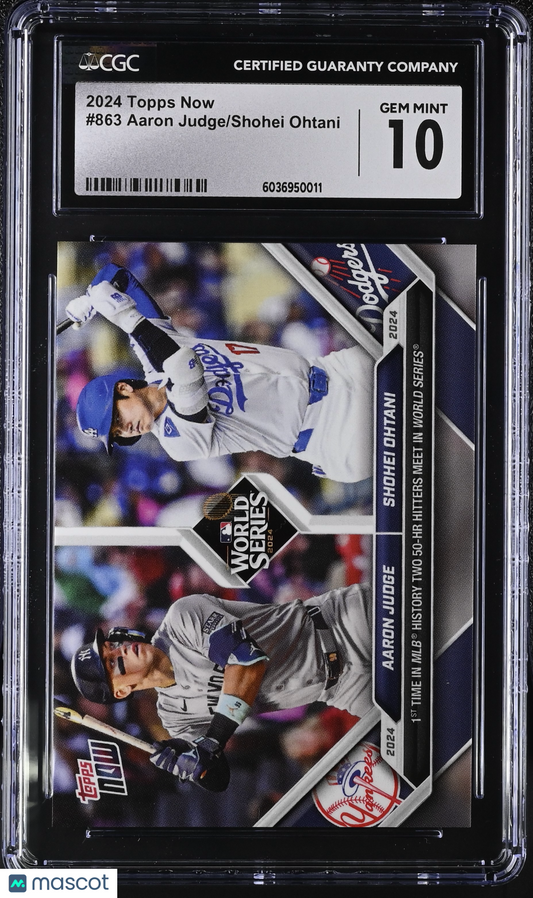 2024 Topps Now Aaron Judge/Shohei Ohtani #863 CGC 10
