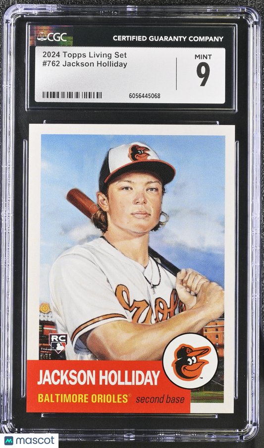 2024 Topps Living Set Jackson Holliday #762 CGC 9