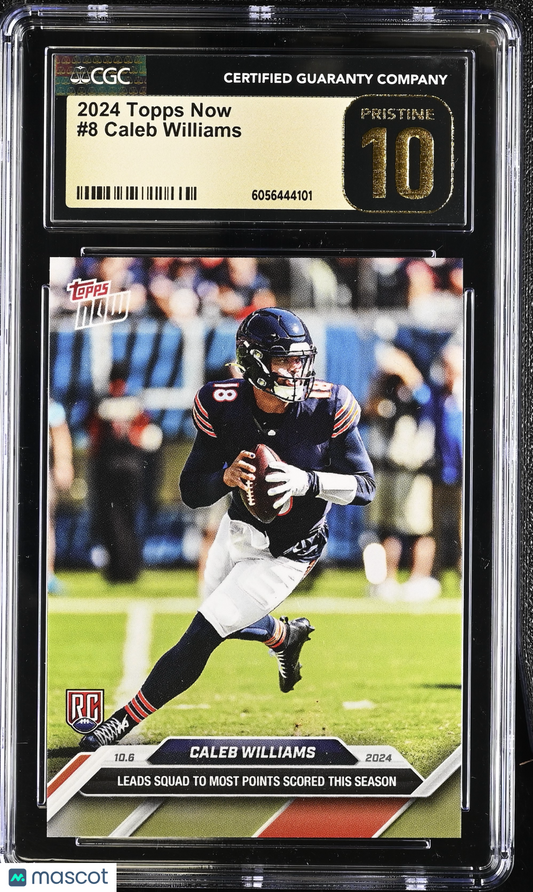 2024 Topps Now Caleb Williams #8 CGC 10 Pristine Black Label