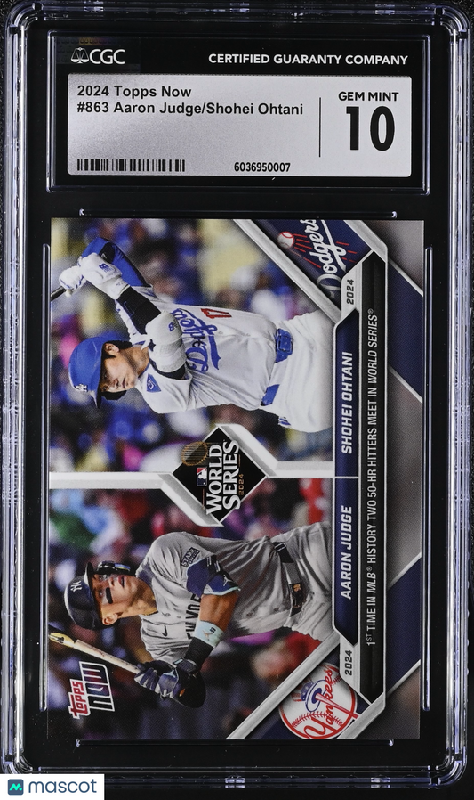 2024 Topps Now Aaron Judge/Shohei Ohtani #863 CGC 10
