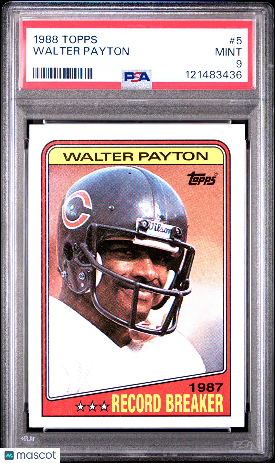 1988 Topps Walter Payton #5 PSA 9