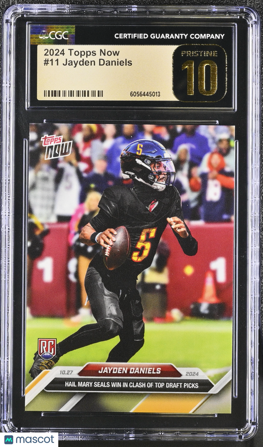 2024 Topps Now Jayden Daniels #11 CGC 10 Pristine Black Label