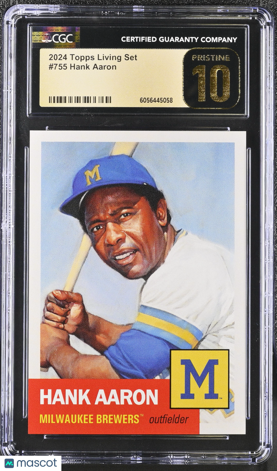 2024 Topps Living Set Hank Aaron #755 CGC 10 Pristine Black Label