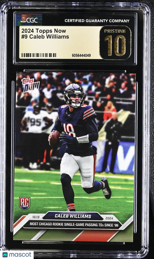 2024 Topps Now Caleb Williams #9 CGC 10 Pristine Black Label
