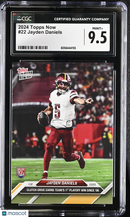 2024 Topps Now Jayden Daniels #22 CGC 9.5