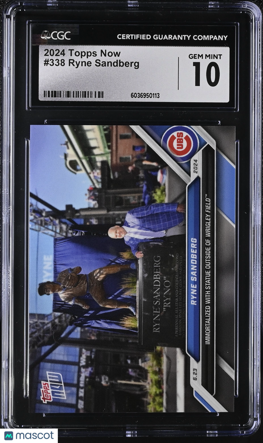 2024 Topps Now Ryne Sandberg #338 CGC 10